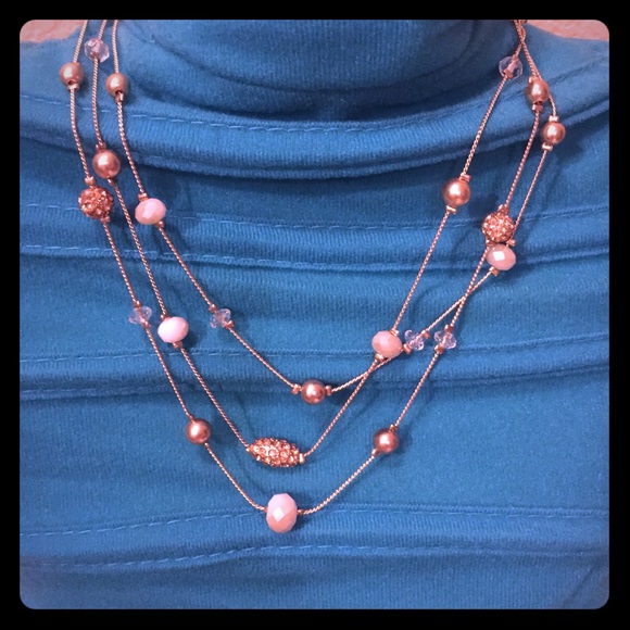 Three Strand Gold Necklace