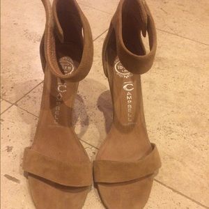 Jeffrey Campbell Tan Suede Heels, size 9