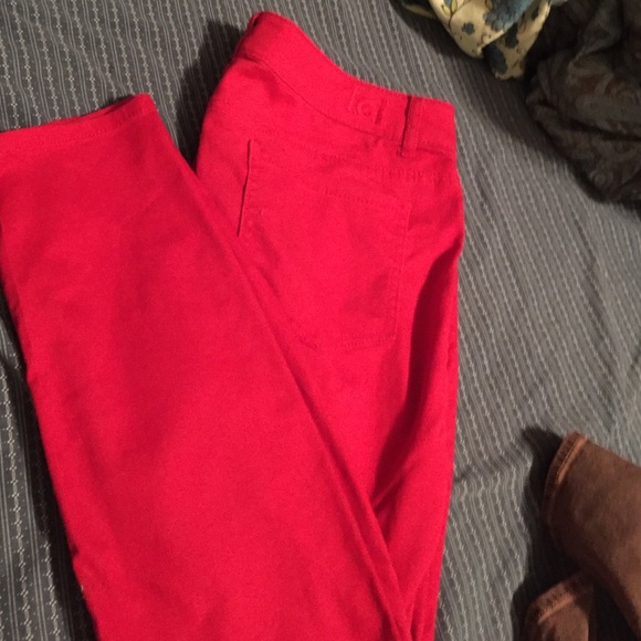 Super Bright Red Skinny Jeans