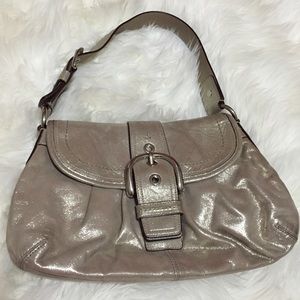 Gold Coach purse handbag
