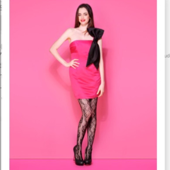 Betsey Johnson Pink One Shoulder party Dress NWT 5