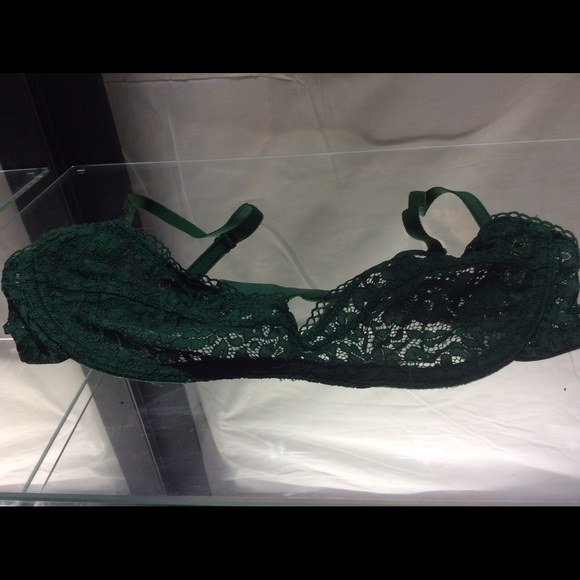 Pretty lace green bralette
