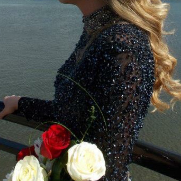 SHERRI HILL 32044  prom dress two piece SOLD - Picture 4 of 4