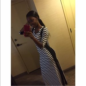 Half sleeve maxi dress