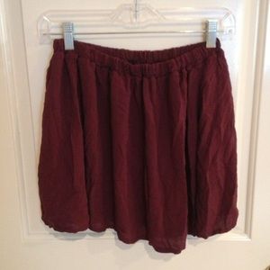 Brandy Melville burgundy skirt