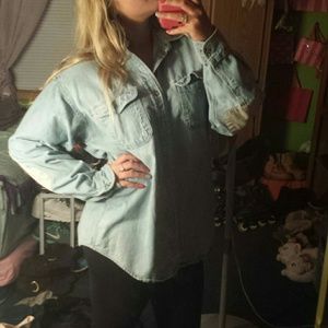 Vintage oversized denim top