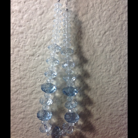 Blue crystal necklace