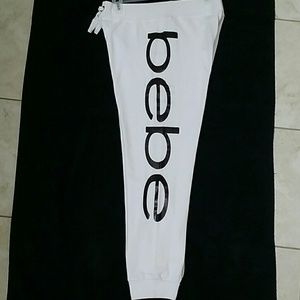 Bebe logo pull on pants