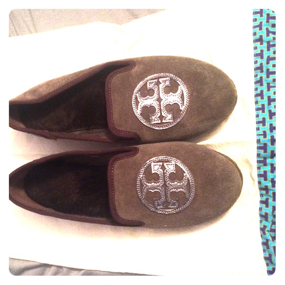 Tory Burch Suede Slippers - Picture 1 of 3