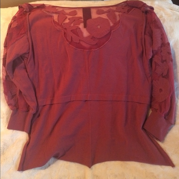 Soft Rose Colored Free People Shirt - Picture 2 of 3