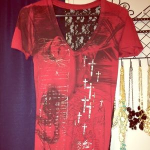 Affliction top from the buckle