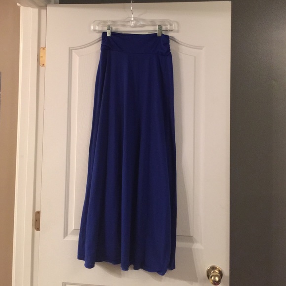 Royal Blue Maxi Skirt