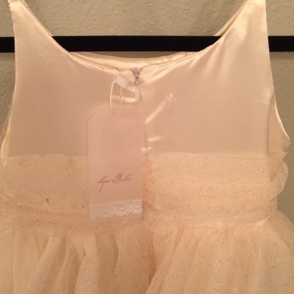 Baby Show cream/gold sparkle Dress (Kids) - Picture 3 of 4
