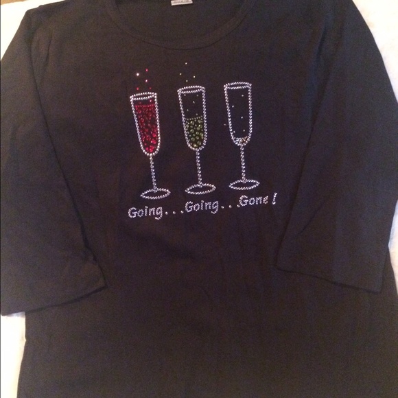 Crystal "Wine" T Shirt - Picture 1 of 2