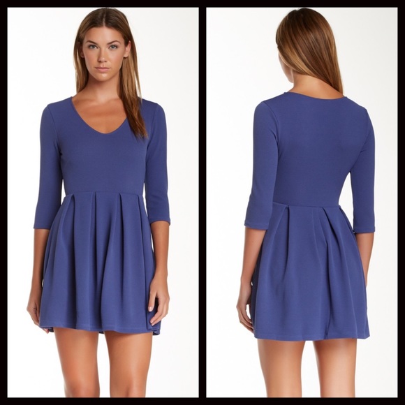 ❌SOLD❌Lush Dress Skater A Line Blue - Picture 2 of 4