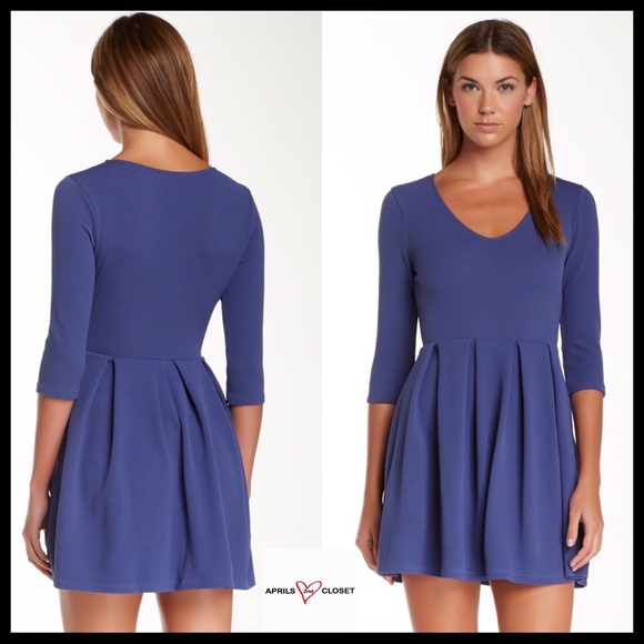 ❌SOLD❌Lush Dress Skater A Line Blue - Picture 4 of 4