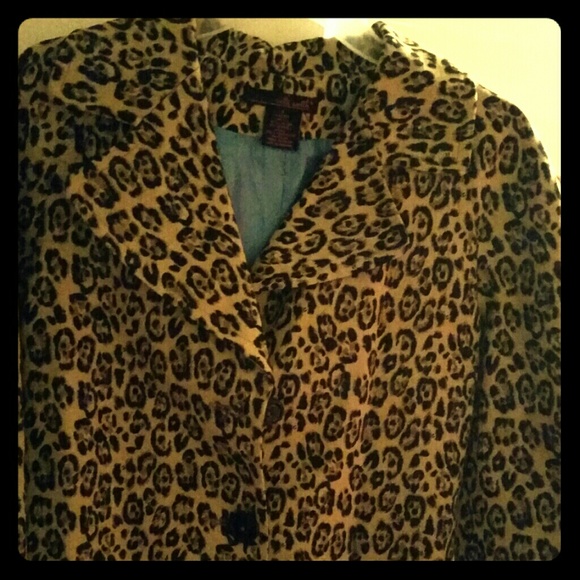 Cheetah blazer