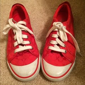 Coach Red Sneakers