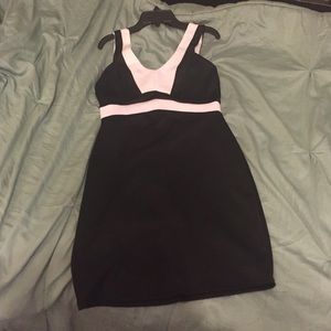 A Black and White Dress