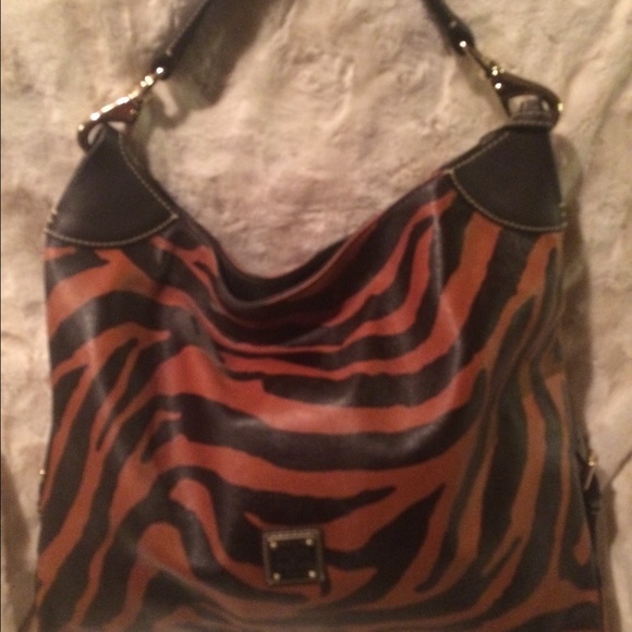 Dooney & Bourkr zebra pattern handbag - Picture 1 of 4