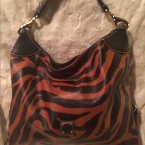 Dooney & Bourkr zebra pattern handbag