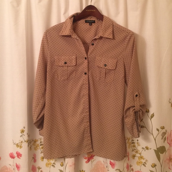 Polka Dot Button Down