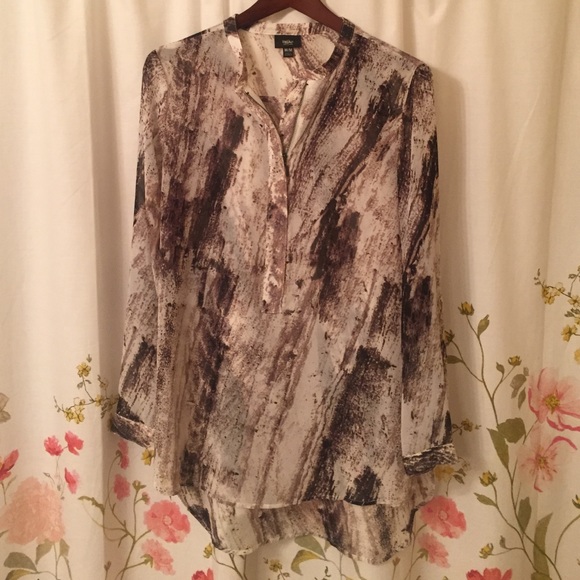 Sheer Top • Neutrals with gunmetal zipper