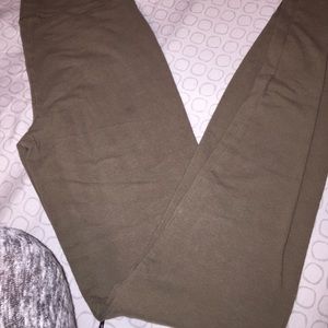 Olive green leggings