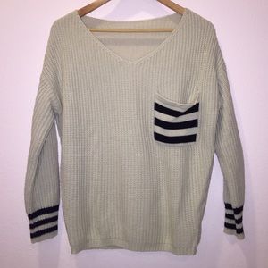 Pocket V-Neck Sweater