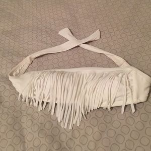 White bathing suit top