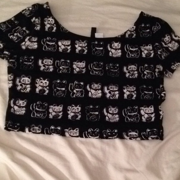 Black & White Crop Top