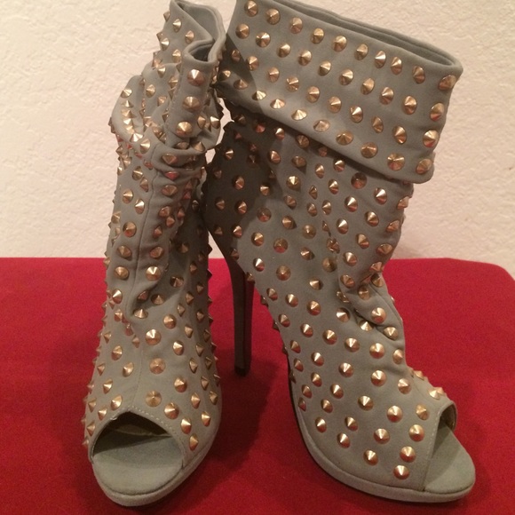 Studded booties - Picture 1 of 2