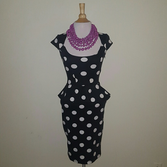 Arden B polka dot pemplun dress, worn once!!