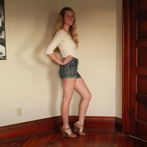 Lace three quarter length tee