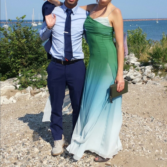 BCBG Dresses & Skirts - Green and blue ombré BCBG dress