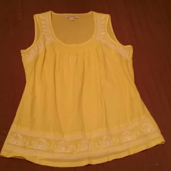 Banana Republic yellow top, M