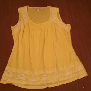 Banana Republic yellow top, M