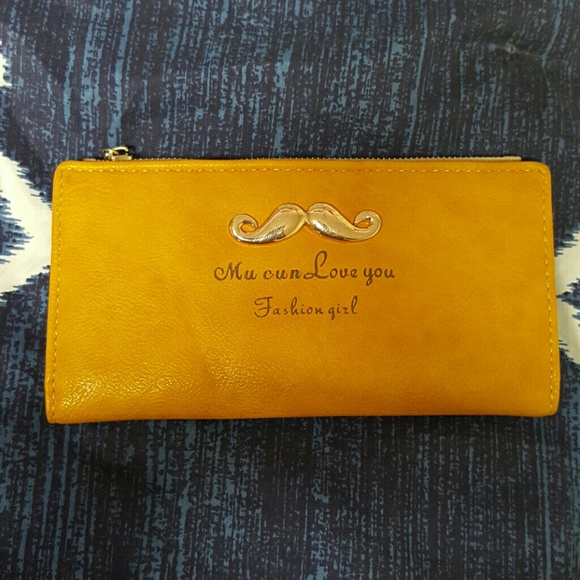 Clutches & Wallets - mustache wallet ???? NWOT