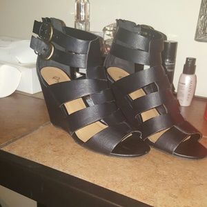 Wedge gladiator sandals