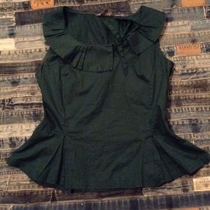 Emerald Green Peplum Top