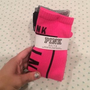 PINK brand new high socks