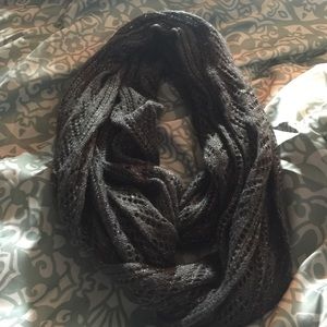 Sparkly charcoal grey infinity scarf