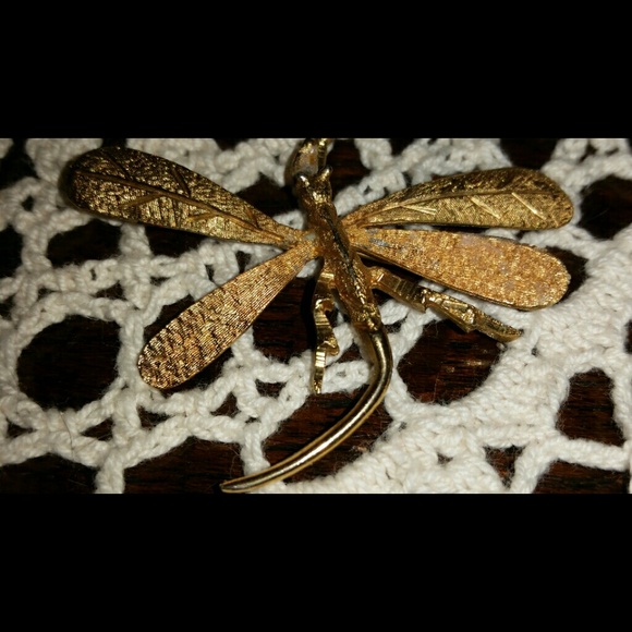 Antique Hobe Dragonfly Broach Pin