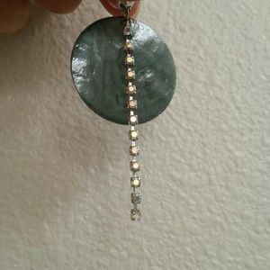 💋2 for $10 Guess sparkly green shell earrings