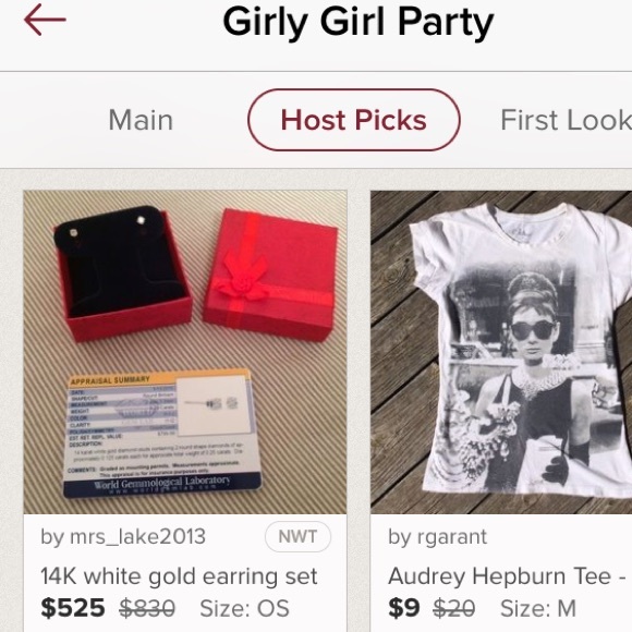 SOLD🌸HP🌸14K white gold earring set - Picture 3 of 4