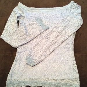 Lace blouse with bra inside 36c