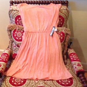 Peach short dress