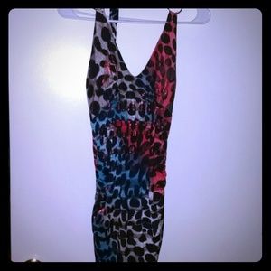 Leopard halter top