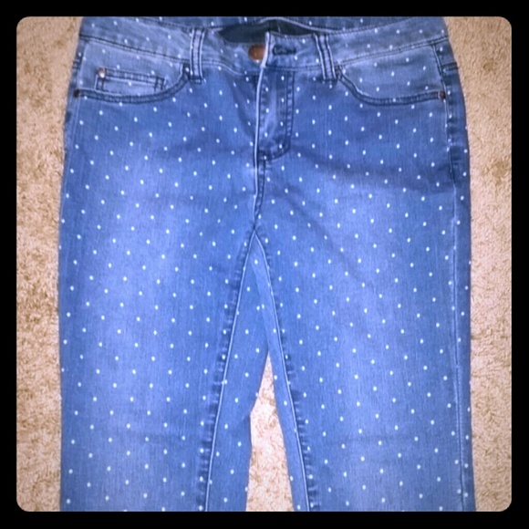 Polka dot jeans
