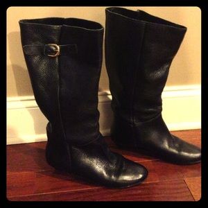 Steve Madden Black Leather Boots